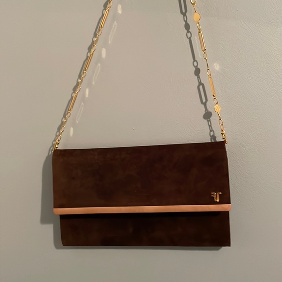 Raphael Salato Handbags - Vintage Raphael Salato suede clutch bag
